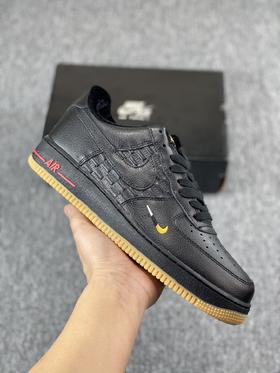 Nike Air Force 1 空军一号/低帮  法国 刺绣 小logo头层牛皮 内置原厂3/4气垫 中底注胶孔 钢印
