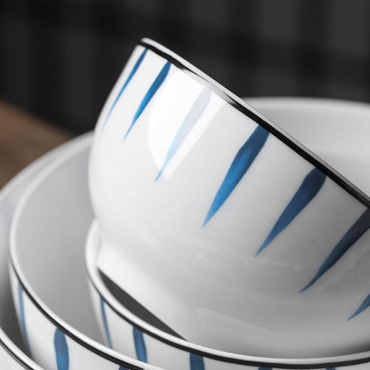 【薇娅直播同价！】日式和风陶瓷餐具 甲骨文/千叶草 创意简约饭桌家居家庭用 商品图8