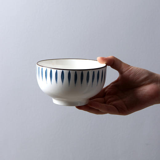 【薇娅直播同价！】日式和风陶瓷餐具 甲骨文/千叶草 创意简约饭桌家居家庭用 商品图6