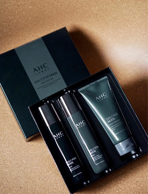 【控油保湿 细致亮白】特价效期到26年2/3月！AHC男士三件套 洁面+水+乳 针对男性肌肤定制 清爽不油腻 商品图4