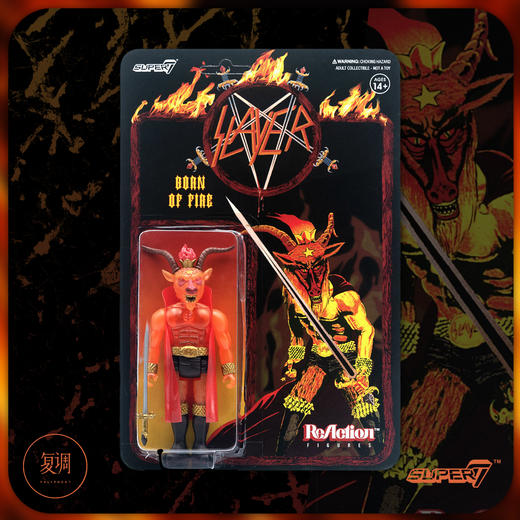 现货 Super7 Slayer Born of Fire金属乐队 复古挂卡潮玩 商品图1