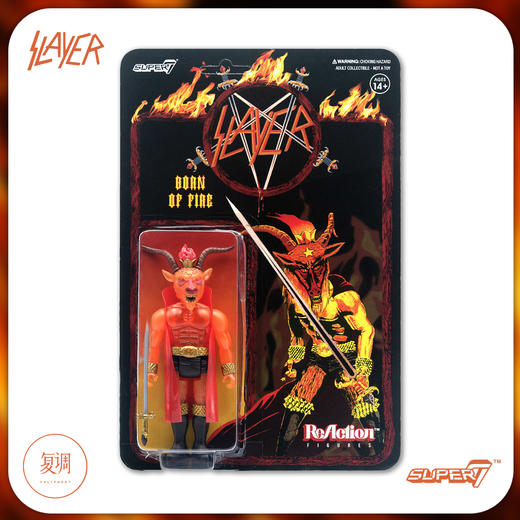 现货 Super7 Slayer Born of Fire金属乐队 复古挂卡潮玩 商品图2