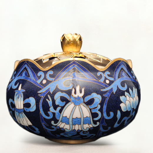 景泰蓝 吉祥熏 藏品级 香炉 景泰蓝香炉纯铜掐丝珐琅彩熏香炉摆件仿古家用高端礼品 时尚 精美 摆件 商品图5