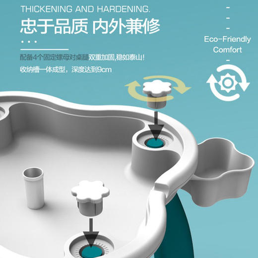 万高儿童多功能积木桌益智力玩具幼儿园宝宝大颗粒积木游戏学习桌 商品图0