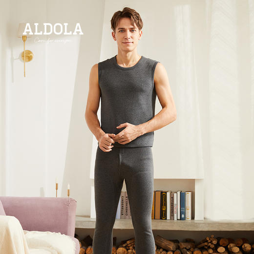 雅黛丽秋冬保暖背心男士加厚加绒单件上衣毛衫马甲背心打底DYB01922 商品图0