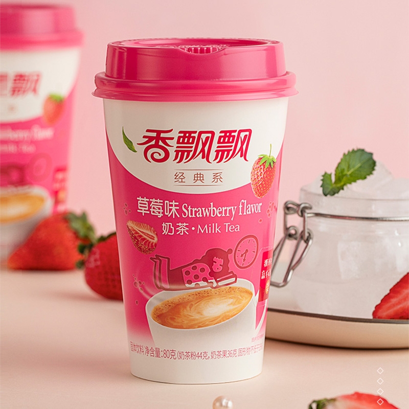 香飘飘奶茶草莓味80g