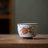柿子石榴月白汝窑茶杯个人杯主人杯单杯品茗杯开片可养陶瓷茶具 商品缩略图6