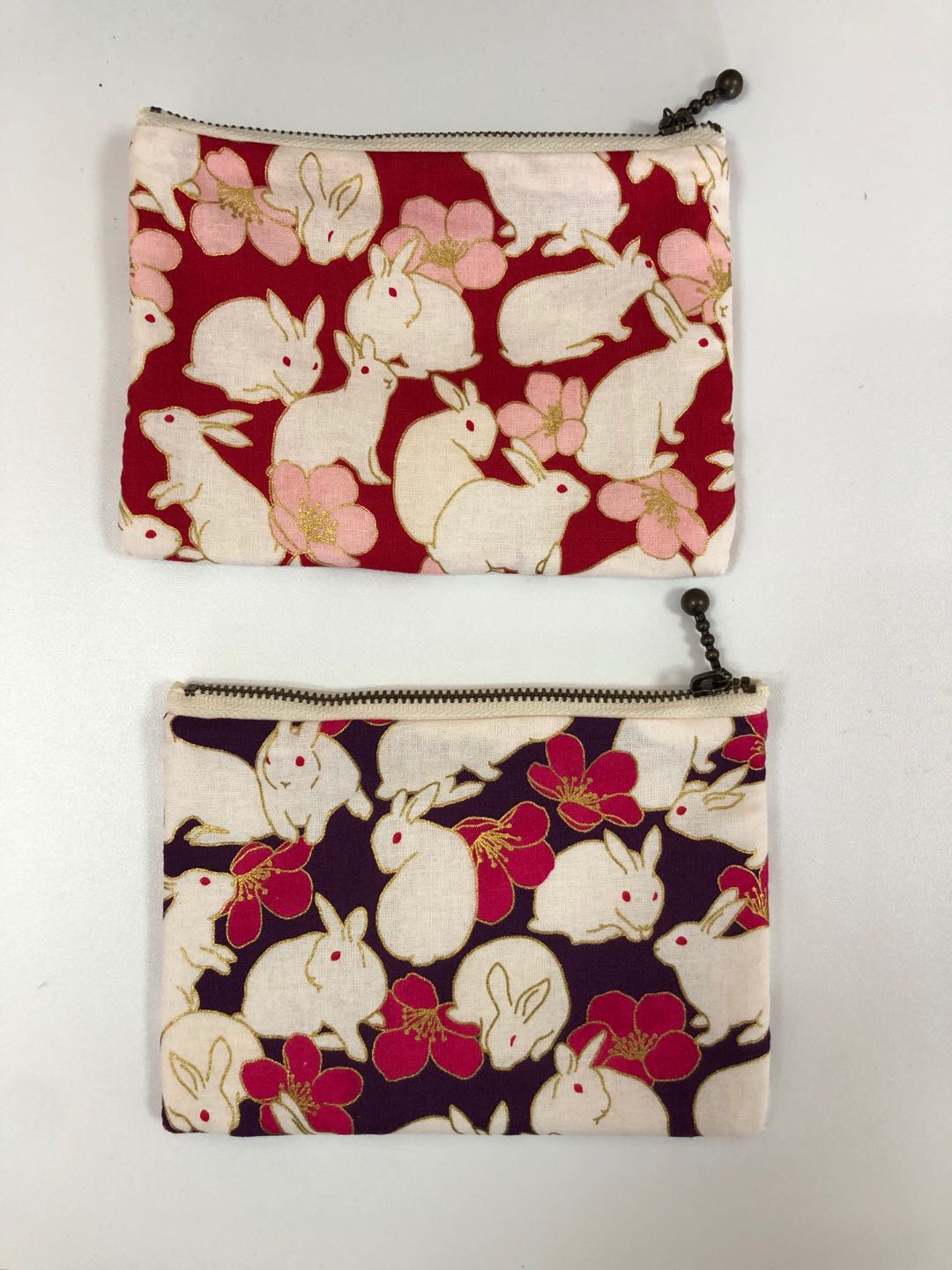 HUJI祤集Komon收纳包风の花兔与花