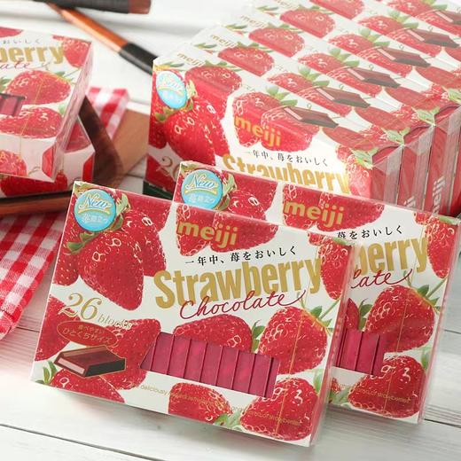 120g明治钢琴草莓巧克力 商品图2