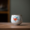 柿子石榴月白汝窑茶杯个人杯主人杯单杯品茗杯开片可养陶瓷茶具 商品缩略图5