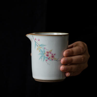 月白汝窑套组开片可养泡茶送礼家用复古日式功夫茶具茶道陶瓷 商品图3