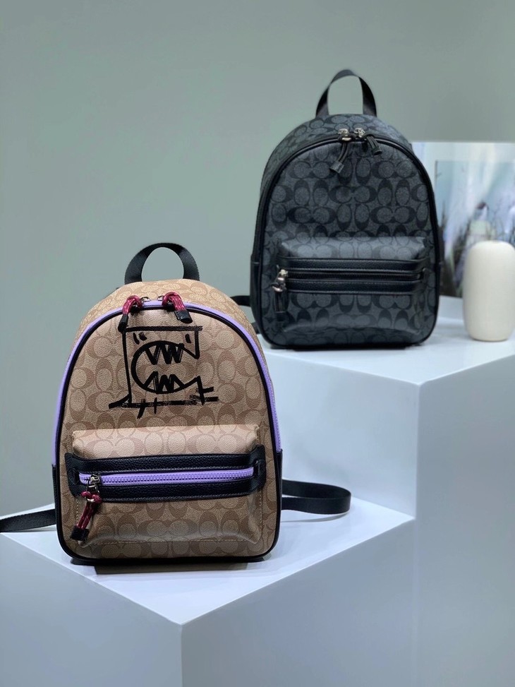 点此购买蔻驰女款小号双肩包十一168149