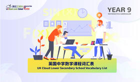【电子版】英国中学数学科目词汇表-Year9