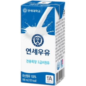 延世 灭菌纯牛奶190ml 