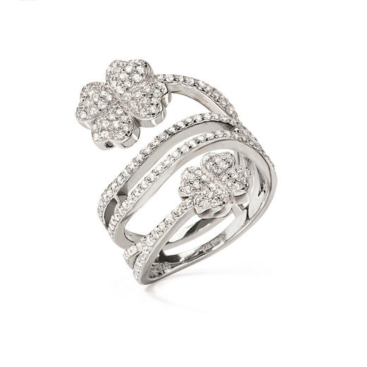 芙丽芙丽/Folli Follie 心形四叶草戒指 商品图0