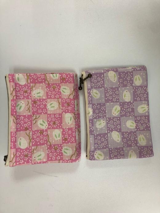 HUJI祤集Komon收纳包风の花棋盘格樱兔 商品图0