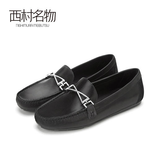 西村名物2020春季新款休闲平底圆头小香风乐福鞋女T20AM18101 商品图3