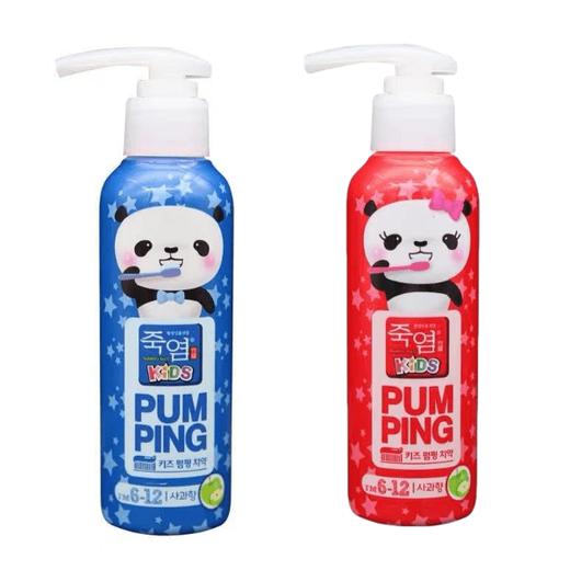 LG 竹盐6-12岁儿童按压苹果牙膏160g【中】  商品图0