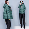 WZNH-ASG2067时尚气质保暖连帽修身羽绒棉棉衣两件套 商品缩略图1