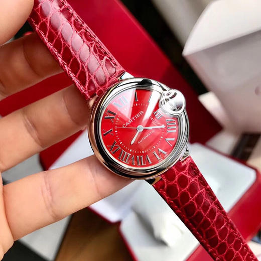 渠道货 原装瑞士机！仅有少量！卡地亚机械款蓝气球系列中号女款，33mm表盘，请区别这是机械的机械的机械的！ 商品图2
