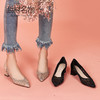 西村名物镂空仙女鞋2020春夏新款镶钻粗跟单鞋女优雅高跟鞋11911 商品缩略图4