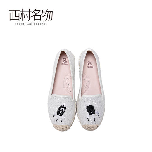 西村名物渔夫鞋女圆头软底平底鞋休闲舒适一脚蹬单鞋春秋款10571 商品图2