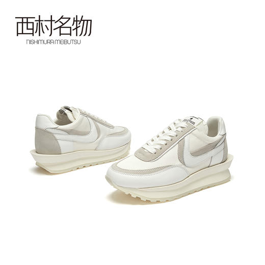 西村名物2020秋季新款ins风休闲运动女松糕底时尚小白鞋T20CM32311 商品图2