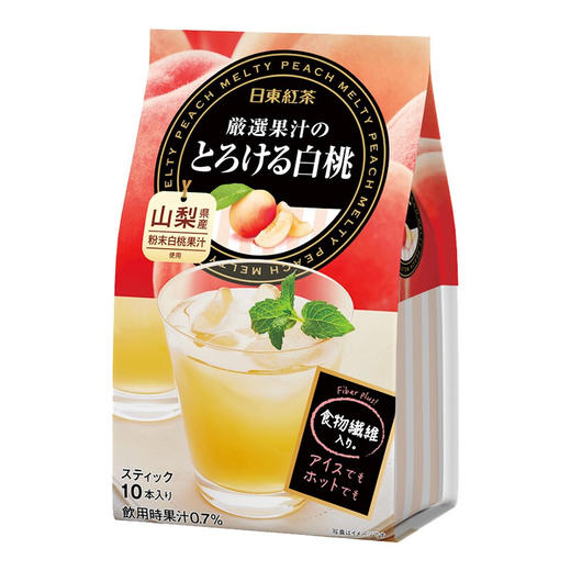 KJ 日本进口日东红茶网红白桃味 速溶袋装冲饮果汁冲饮 商品图4