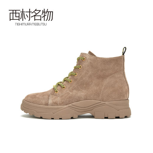 西村名物2020冬季新款短靴女厚底老爹时装靴马丁靴T29DS40151 商品图1