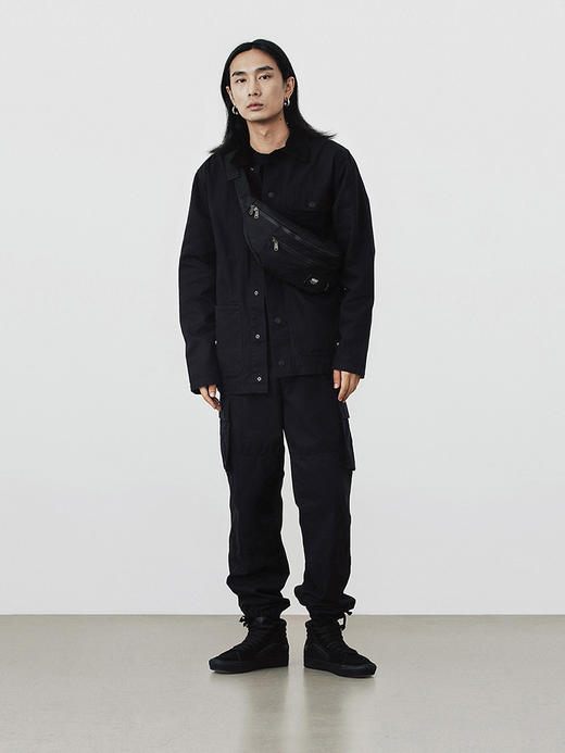 VANS   男女子梭织长裤休闲裤工装裤新款黑色运动休闲VN0A36LN 商品图4