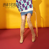 西村名物过膝靴女瘦腿长靴长筒靴粗高跟弹力高筒袜靴女T284I42281 商品缩略图0