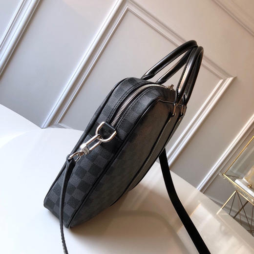 秋冬特价💰1100 原单LV👓👓VOYAGE 小号公文包❤️N41478 粗犷的Damier Graphite格纹帆布赋予 商品图2