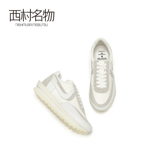 西村名物2020秋季新款ins风休闲运动女松糕底时尚小白鞋T20CM32311 商品图1