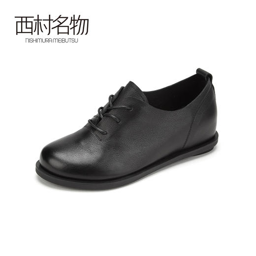西村名物2020春季新款日式复古圆头系带英伦小皮鞋女-T20AM18361 商品图1