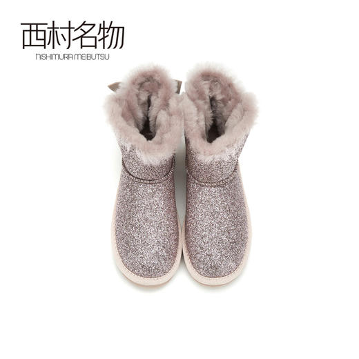 西村名物2020年冬季新款雪地靴女保暖平底防滑格利特毛绒T29DS40931 商品图3