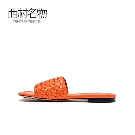 西村名物2020新品女凉拖露趾编织平底简约外穿拖鞋23191 商品图2