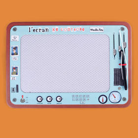 法国moulinroty小小的奇迹系列展示箱包括10件磁性可擦除绘图屏幕与手写笔