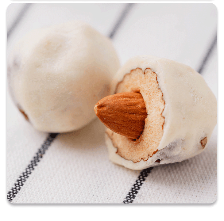 淘味熊杏仁奶枣208g/箱约25颗 新疆灰枣,现烤巴旦木仁,进口奶粉,独立