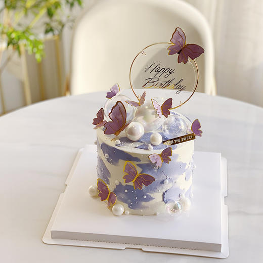 仙气蝴蝶 · 加高奶油蛋糕（加高款） 商品图1