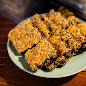 黑金锅巴500g/箱  酥脆可口 美味健康 肉松蟹黄 /蟹香蛋黄两种口味混合装