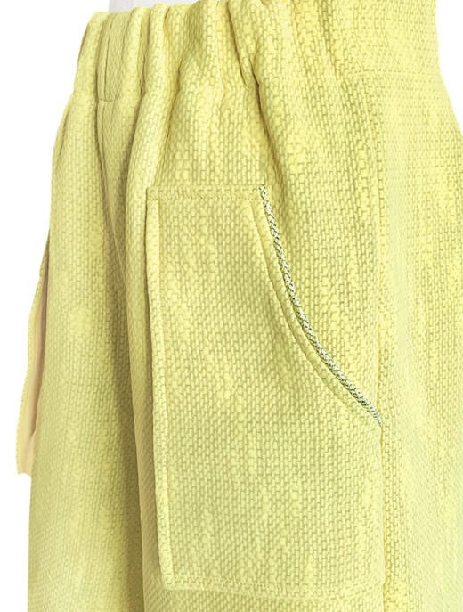 TYNVIE 立体造型大插袋短裤 -  柠檬黄 商品图3