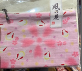 HUJI祤集Komon收纳包风の花樱花兔