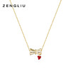 ZENGLIU设计师小蛮腰情侣项链女925纯银一对男女简约锁骨链送闺蜜 商品缩略图2