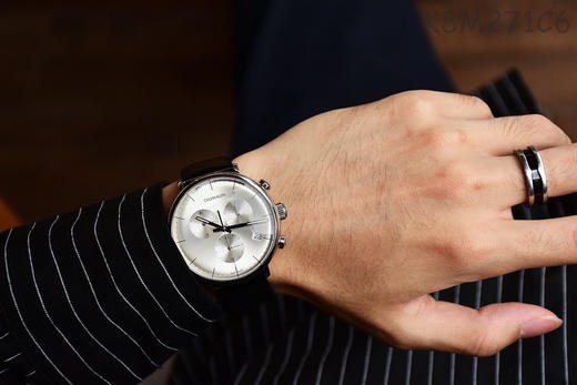 原单CK Calvin Klein/卡尔文·克莱恩 石英计时男表K8M271C6
表壳：316L精钢
表镜：矿物质强化玻璃 商品图6