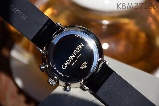 原单CK Calvin Klein/卡尔文·克莱恩 石英计时男表K8M271C6
表壳：316L精钢
表镜：矿物质强化玻璃 商品图5