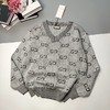 乐享爽12！古驰 经典双G字母 双面提花加厚 V领毛衣 商品缩略图4