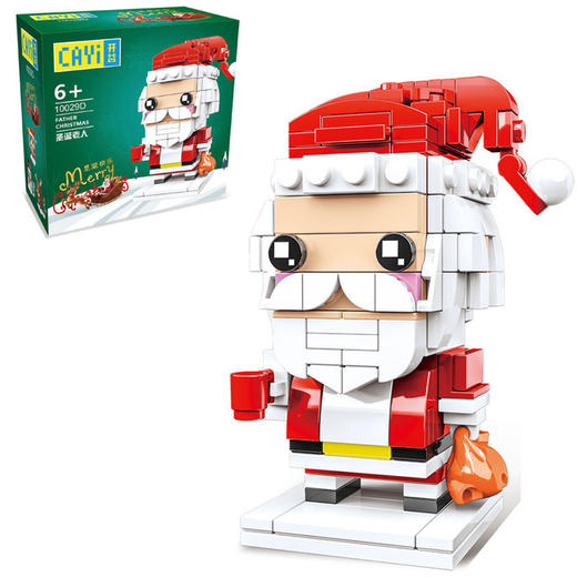 【圣诞礼品】森宝积木 益智积木拼装圣诞老人雪人麋鹿方头儿童礼物积木玩具 商品图3