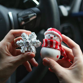 圣诞 雪人雪花香薰礼盒  送蓝风铃加香瓶