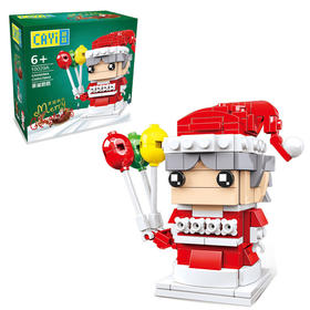 【圣诞礼品】森宝积木 益智积木拼装圣诞老人雪人麋鹿方头儿童礼物积木玩具