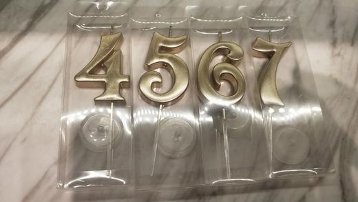 金色数字蜡烛3元/个，和蛋糕下单，单拍不发货！ 商品图0